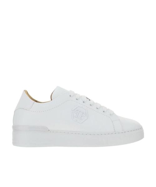 Hexagon logo-patch low-top sneakers