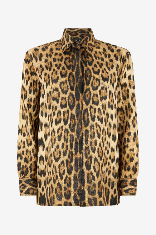 Silk Shirt With Jaguar Print