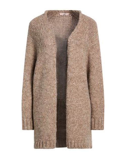 Woman Cardigan Light brown Size 6 Wool, Polyacrylic, Alpaca wool