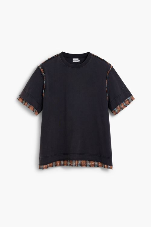Short-sleeve T-shirt with seam detai
