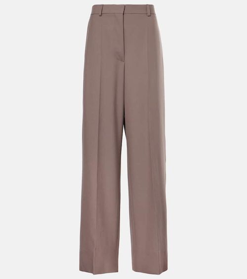 Wool wide-leg pants