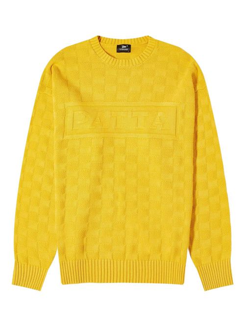 PATTA logo-embroidered jumper - Yellow