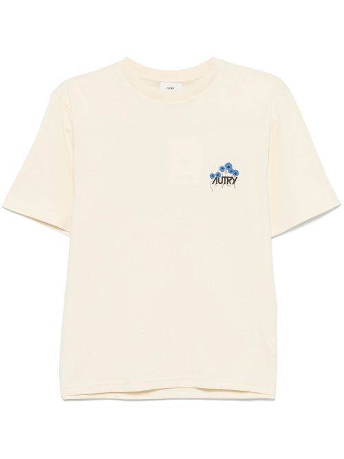 Logo-print T-shirt - Neutrals