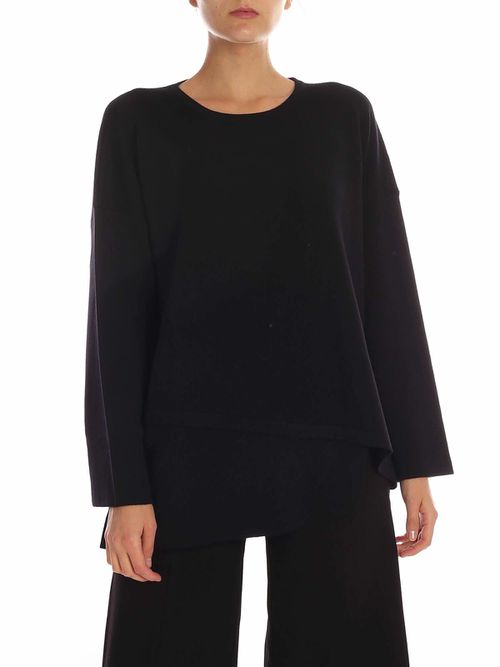 Oversize pullover in black