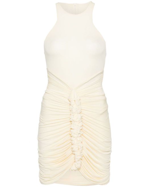 Draped jersey dress - Neutrals
