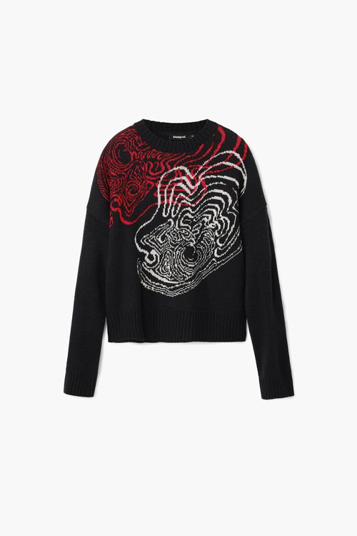 Wave knit sweater M. Christian Lacroix