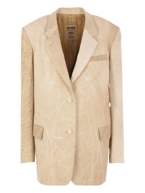 Uma Wang single-breasted blazer - Neutrals