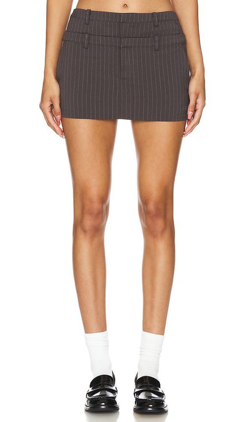 Lovers and Friends Ashley Mini Skirt in Grey.  XL. Also in L, M, S