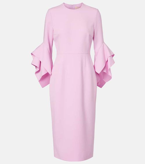 Ruffled midi dress