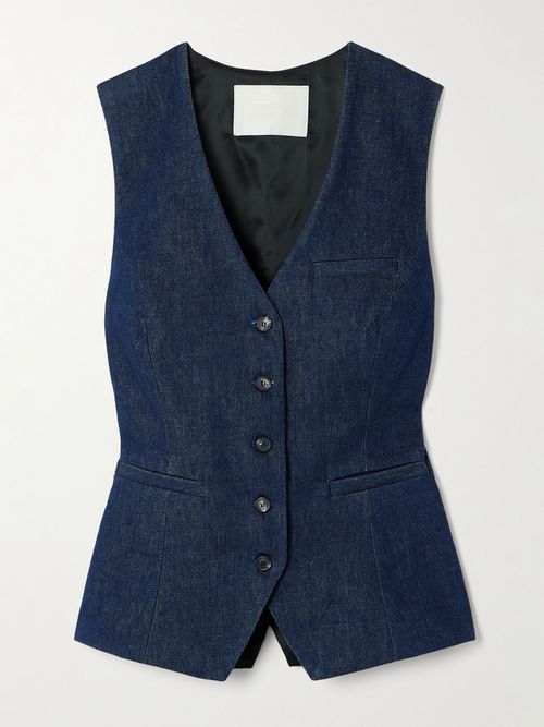 Jasmin Denim Vest - Blue