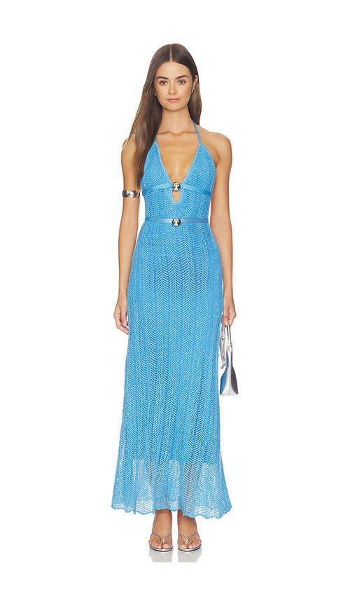 Capittana Ariel Maxi Dress in Blue. M/L. Also in