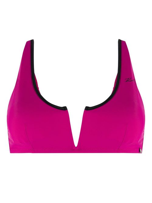 Dna binding bandeau bikini top - Purple
