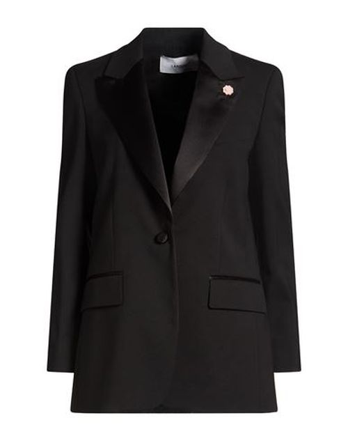 Woman Blazer Black Size 4 Polyester, Wool, Elastane
