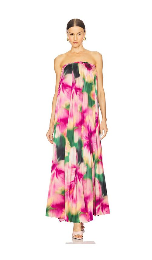 MISA Los Angeles MAXIKLEID AGATHA in Fuchsia. Größe XS. Also in L, M, S