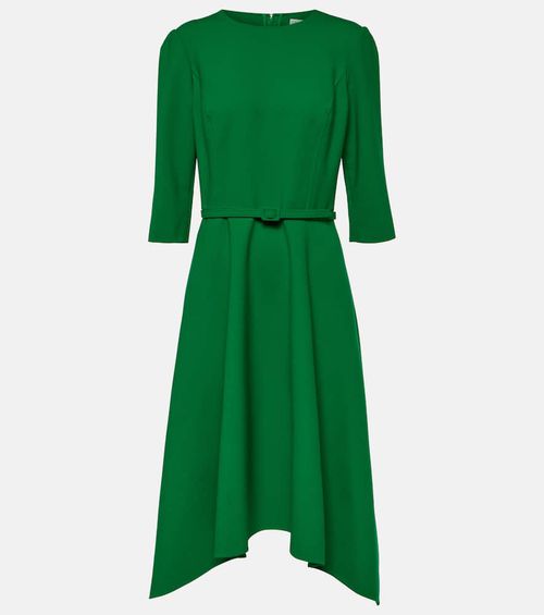 Wool-blend midi dress