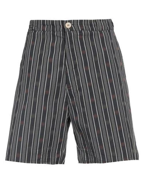 Man Shorts & Bermuda Shorts Charcoal Size 26 Cotton