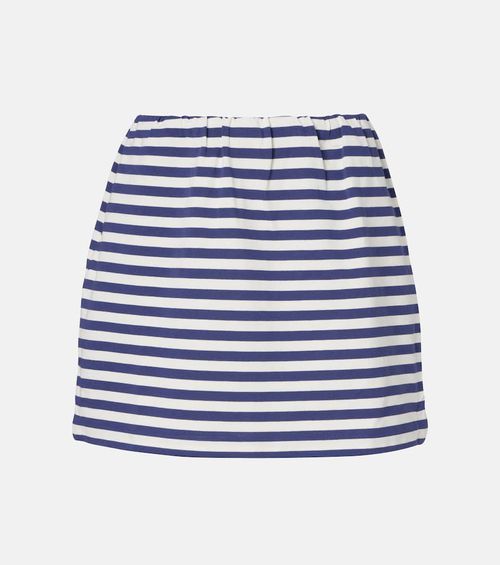 Haisley striped cotton miniskirt
