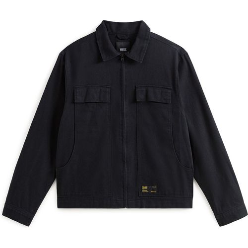Vans Mens Mcavoy Zip Station Jacket - Black Cotton - Large