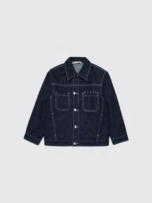 Coat Kids color Blue