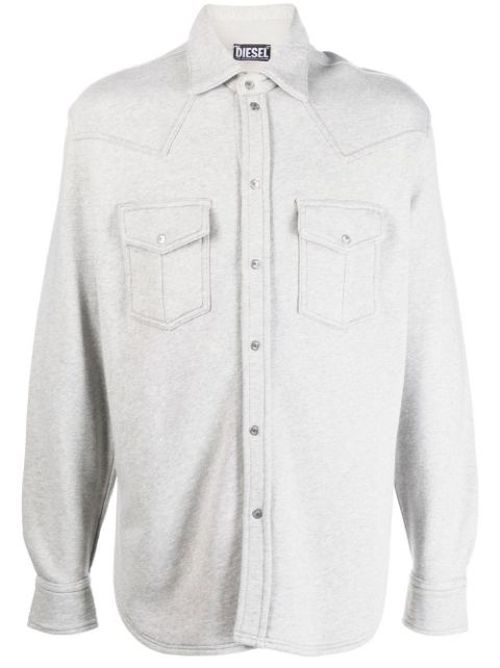 Front press-stud fastening shirt