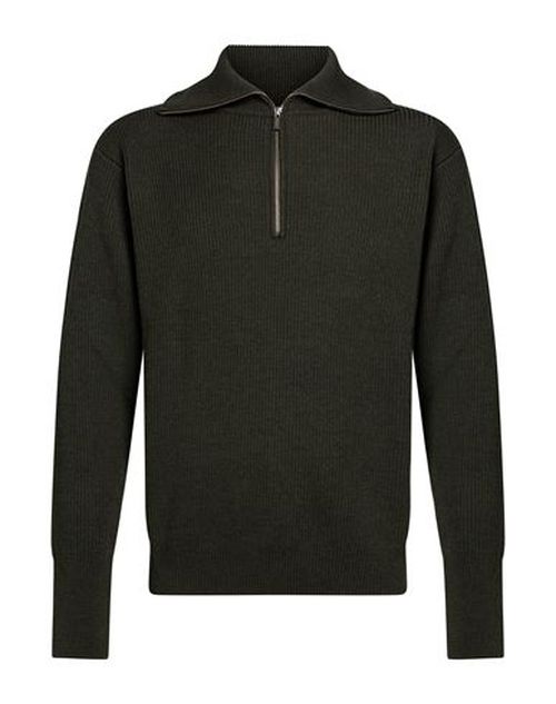 Man Sweater Dark green Size M Virgin Wool