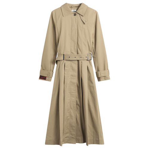 Women's Sofia Pleated Trench Coat in Stone