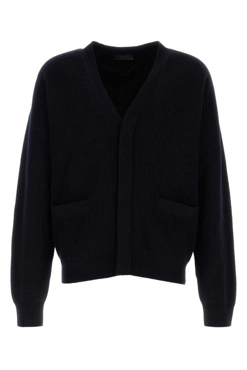 Cashmere Cardigan — Navy