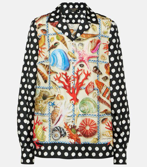 Capri printed silk shirt