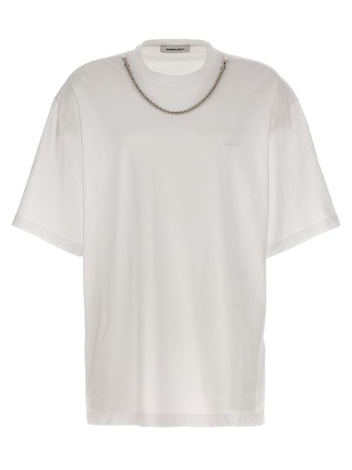 -Ballchain T Shirt Bianco-Uomo