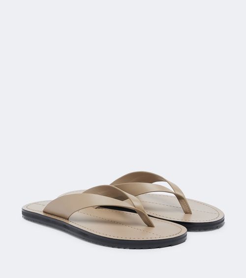 Flora leather thong sandals