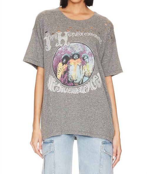 Jimi Hendrix Are You Experienced Merch Tee In Heather Grey