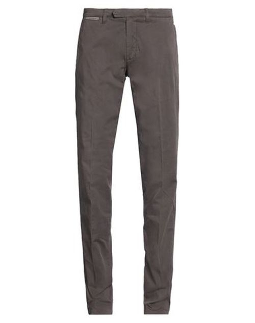 Man Pants Dark brown Size 30 Cotton, Elastane