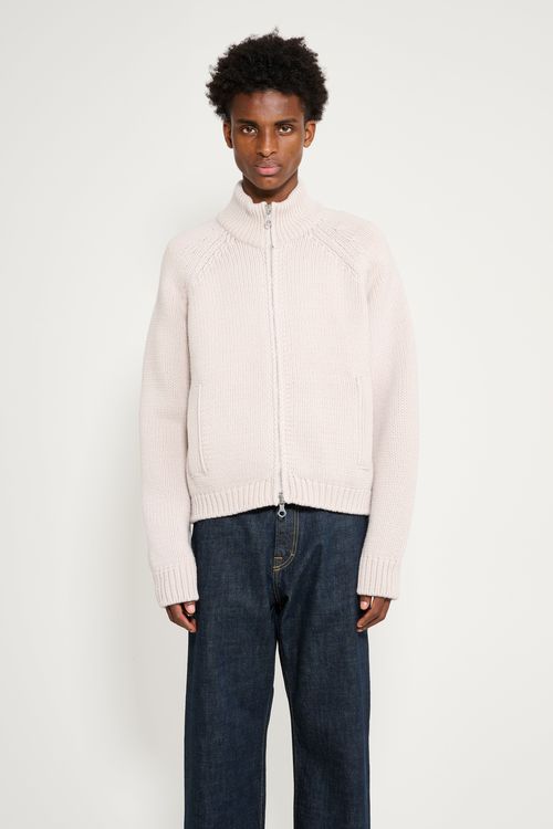 Our Legacy Ultra Zip Cardigan Bone Low Twist Merino