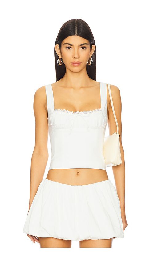 Camila Coelho OBERTEIL LUARA in White. Größe XXS. Also in L, M, S