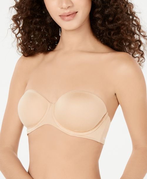 Lightly Lined Constant Strapless Bra QF5528 - Bare (Nude )