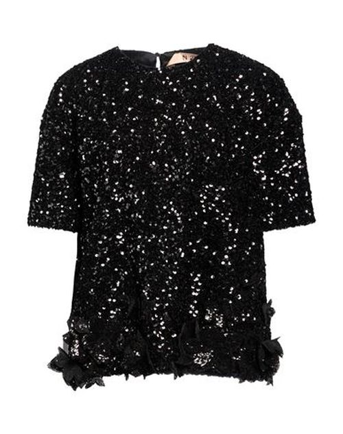 Woman Top Black Size 4 Polyester