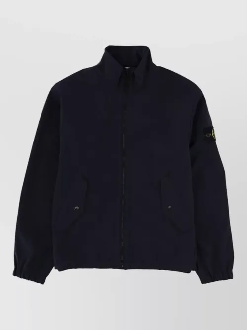 Stone Island - high collar jacket elastic cuffs pocket