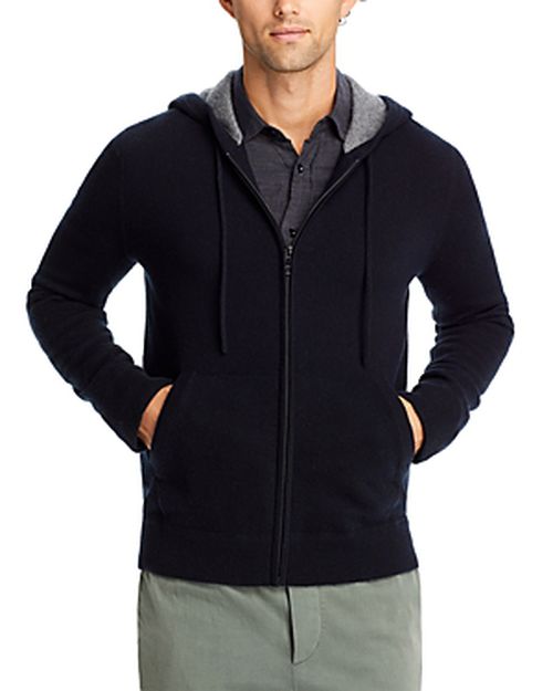 Full Zip Cashmere Hoodie