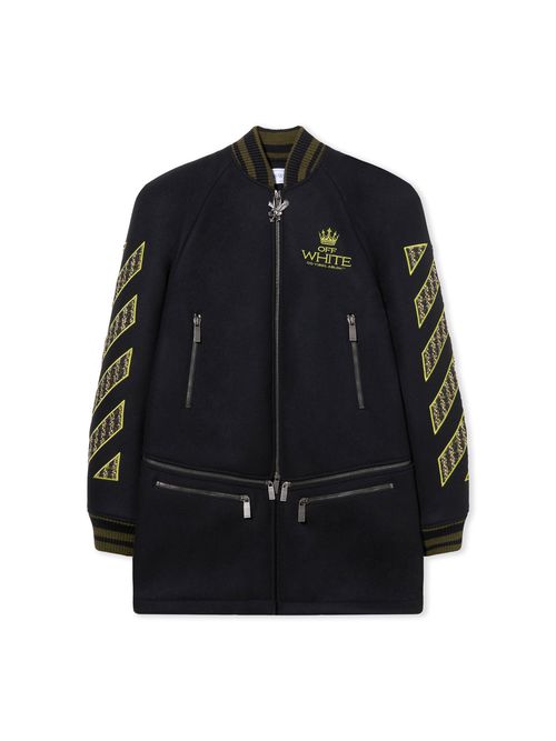 Off Eagle Twill Wo Varsity Coat - Male Outerwear Black
