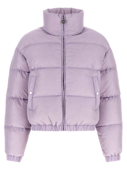 Quilted Goose Down Down Jacket — Purple