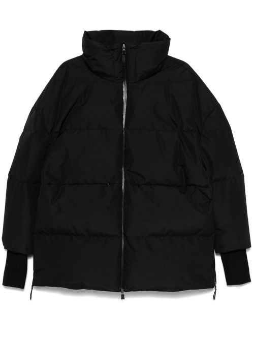 Layered puffer jacket - Black