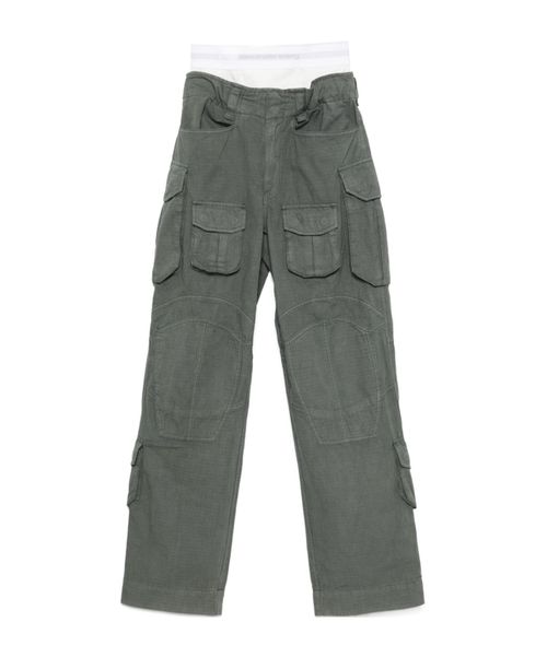 Logo-waistband cargo pants