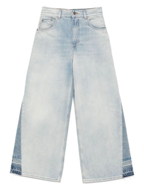 Chloé logo-patch jeans - Blue