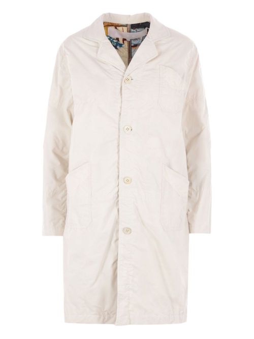 Comme des Garçons TAO notched-collar trench coat - Neutrals