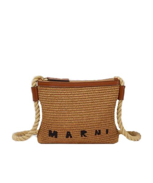 Marcel Logo Embroidered Crossbody Bag