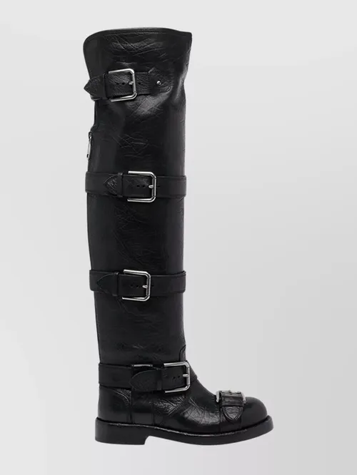 Dolce&Gabbana - leather knee-high boot