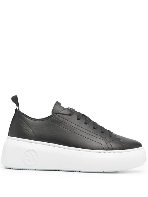 Chunky lace-up sneakers - Black