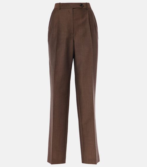 Norbert mohair and wool straight pants