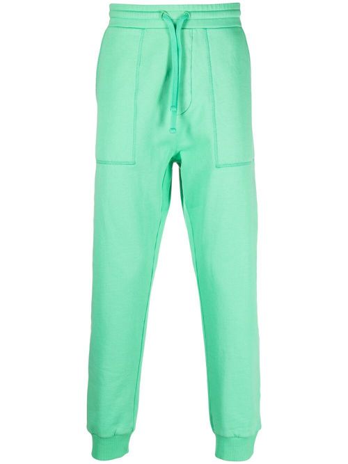 High-waisted tapered trousers - Green