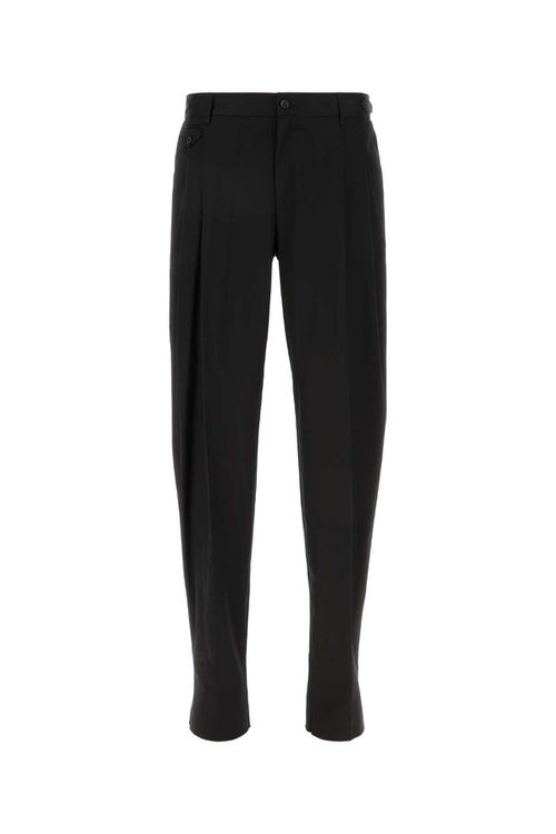 Black Stretch Gabardine Pant